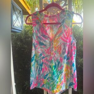 Lilly Pulitzer Colorful Sleeveless Blouse